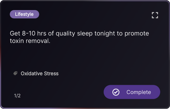 Quality sleep tip by GENEFIT app